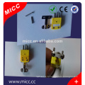 Connecteur standard MICR couleur jaune oméga avec pince